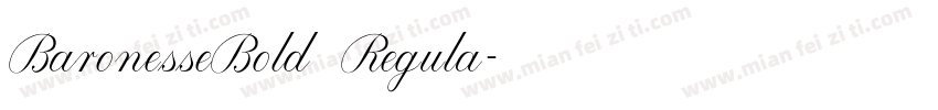 BaronesseBold Regula字体转换